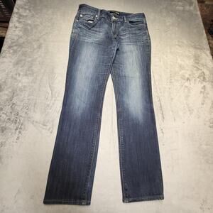 Express Jeans Womens 10R Blue Skinny Low Rise Medium Wash Stretch Denim